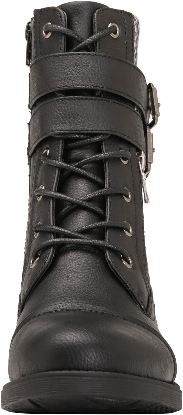 image:imageGLOBALWIN Womens Fashion Low Heels Ankle Boots1903black