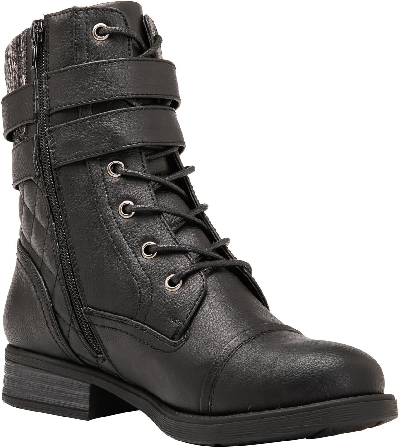 image:imageGLOBALWIN Womens Fashion Low Heels Ankle Boots1903black