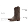 GLOBALWIN Cowboy Boots for Women, Mid-Calf Western Style(25yy02brown)