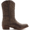 GLOBALWIN Cowboy Boots for Women, Mid-Calf Western Style(25yy02brown)