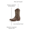 GLOBALWIN Cowboy Boots for Women, Mid-Calf Western Style(Brown)