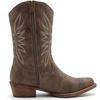 GLOBALWIN Cowboy Boots for Women, Mid-Calf Western Style(Brown)