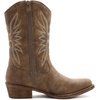 GLOBALWIN Cowboy Boots for Women, Mid-Calf Western Style(Camel)