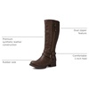 GLOBALWIN Women’s Knee High Boots Comfortable Boots For Women(16yy25brown)