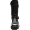 GLOBALWIN Women’s Motorcycle Boots Fall Fashion Mid Calf Boots For Women Square Toe Low Heel(24yy02 Distressed Silver)